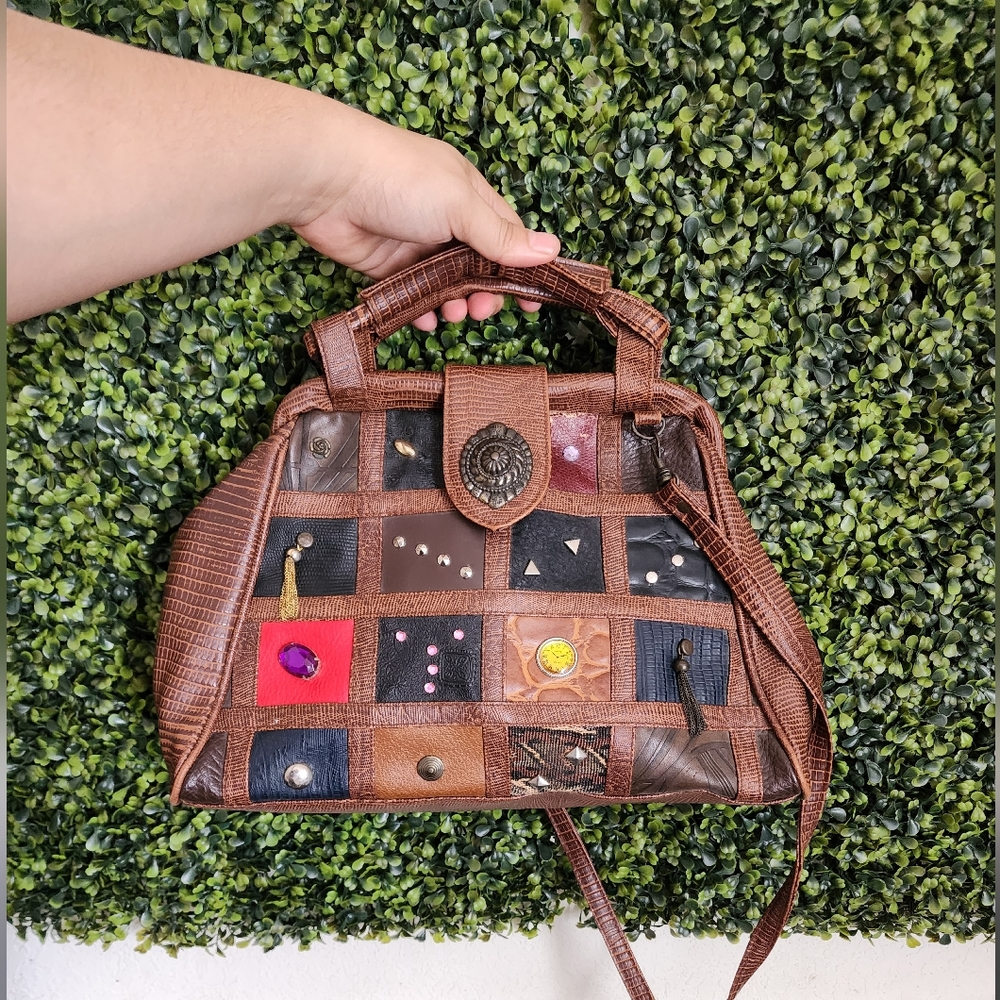 Vtg Embellished Crossbody Handbag